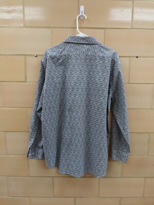 adrienne vittadini mens dress shirts Adrienne Vittadini Dress Shirt Mens 3XL 19-19.5, 36/37 Button Up-Teal  Green-L/S