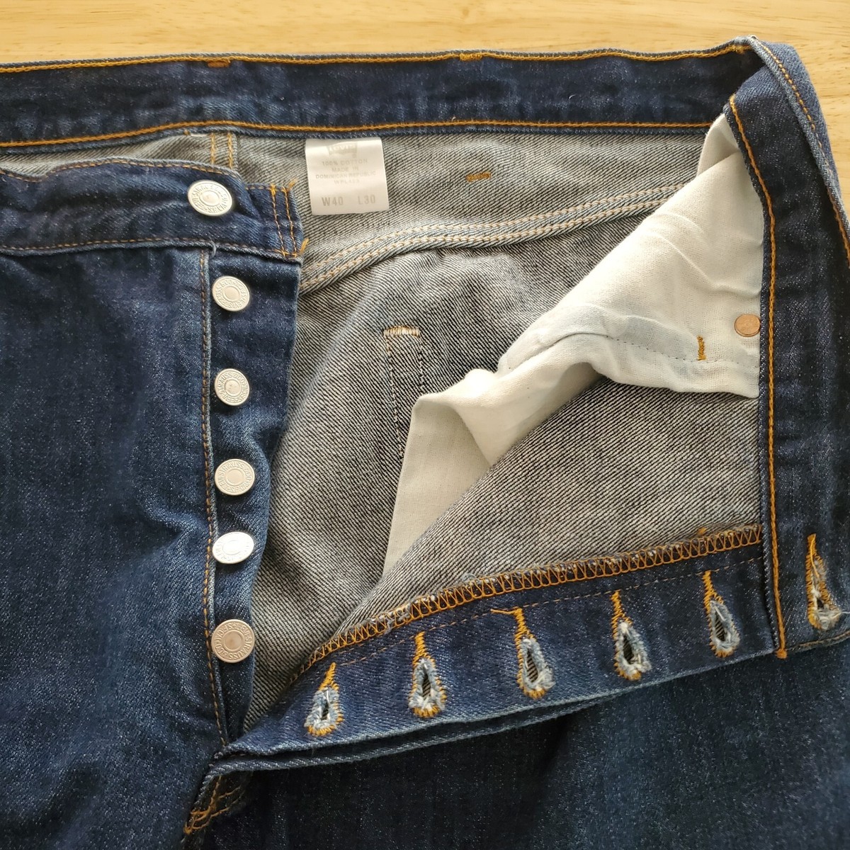 Levi's 501 Jeans Size 40 Blue Dark Wash | eBay