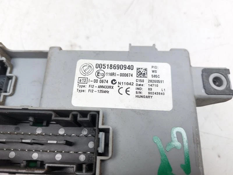 00518690940 BODY COMPUTER REM FIAT PUNTO EVO (199) (2009>2012) 1.2 B 8V 65CV 3P - Immagine 3 di 3