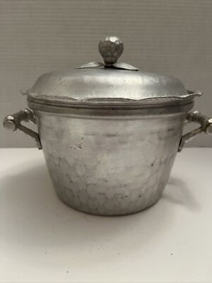 Vintage Hammered Everlast Ice Bucket Cooler No. 5008 Aluminum