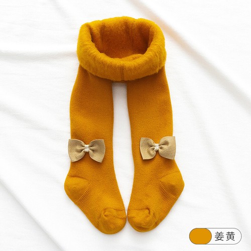 Baby Girl BOW TIGHTS Spanish Style Cotton Tights Winter Warm Thick 1 - 10 Years - Picture 21 of 54
