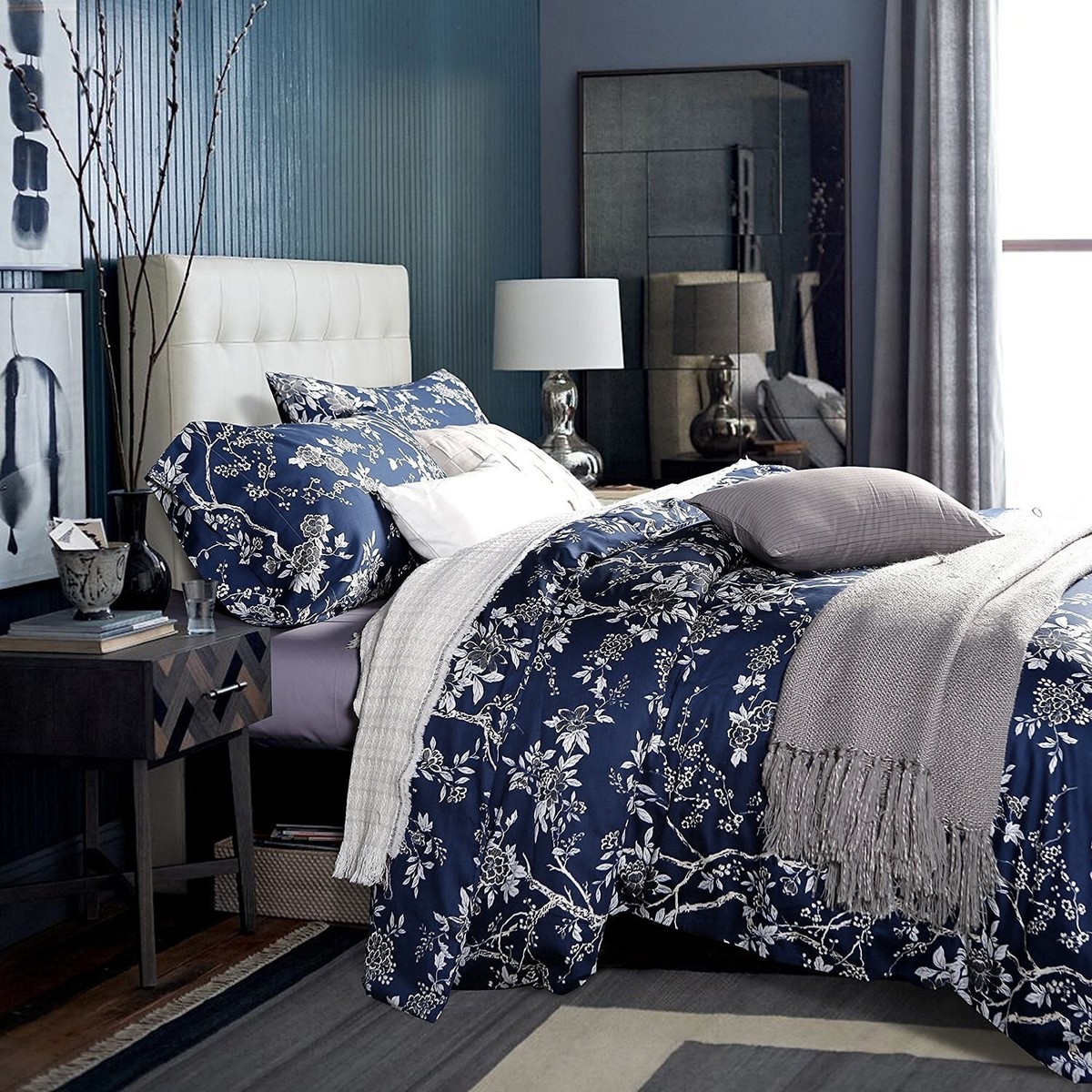 acco様  オリエントミリナリー DUVET 【デュヴェ】 Amazon.com: OLLIAR Home Minimalism Bedding Set Abstract