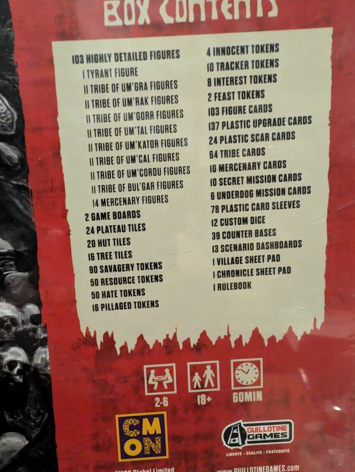 HATE Board Game Kickstarter Tyrant Pledge Brand New and Unopened