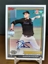 DAXTON FULTON AUTO 2021 Topps Pro Debut Baseball Draft Pick PD-192 Miami Marlins