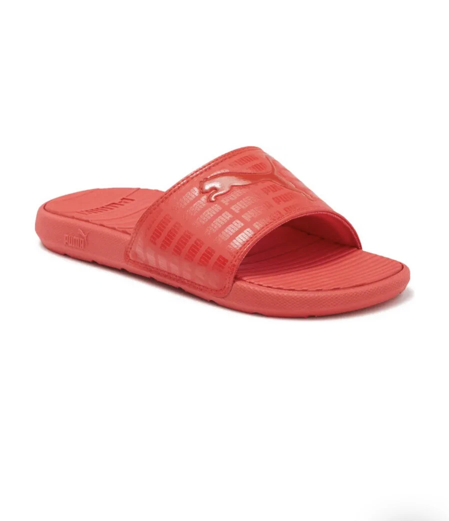 Sandali da uomo PUMA Authentic Cool Cat Echo Shine slip on slide rossi taglia 11