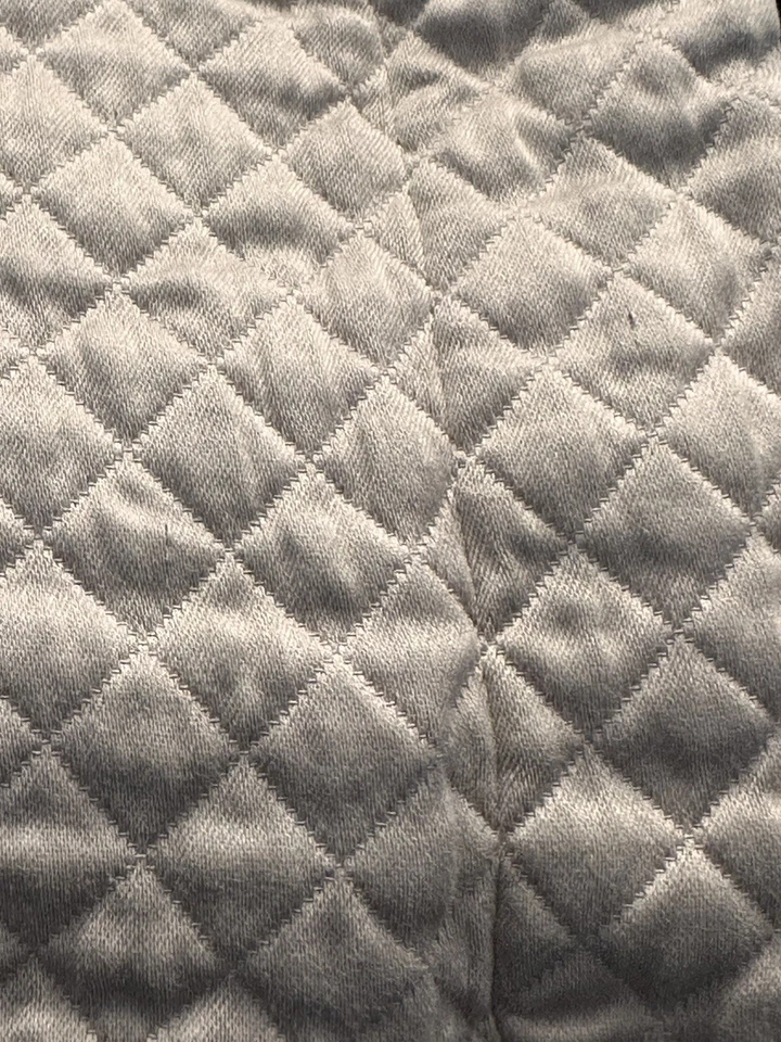 (1) Sferra Diamante Acolchado Bronceado Euro Sham 100% Algodón Egipcio 30”x30” Italia Usado en Excelente Condición Foto 2 de 4