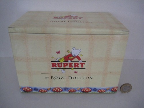 RUPERT TAKES A SKIING LESSON RB 20 ROYAL DOULTON CERTIFICATE & BOX NEW ORNAMENT - Picture 16 of 16