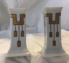 Vintage Mid Century Modern O. & E.G. Royal Austria Salt And Pepper Shakers