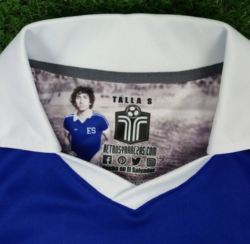 El Salvador Men's Retro Soccer Jersey,WC Spain 82, Mágico #11"Non Branded SIZE M - Picture 4 of 9