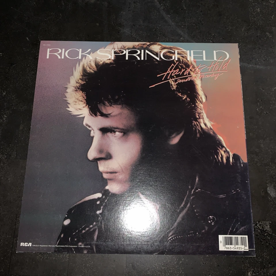 Rick Springfield Hard To Hold (Soundtrack) ABL1-4935 VINYL Record, 1984 - Image 2 of 4