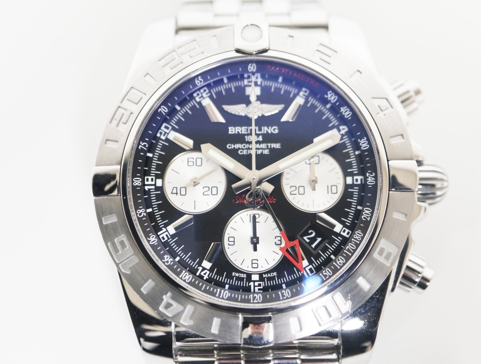 BREITLING GMT AB0420 Chronomat SS 41owg6ys