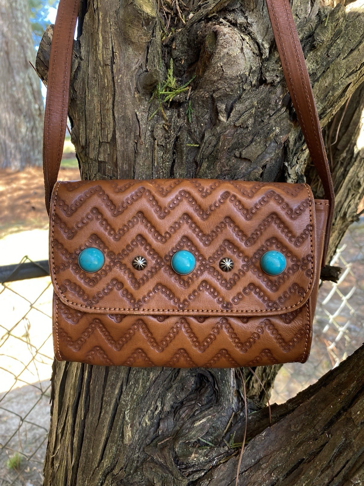 Authentic Western Style Handcrafted Crossbody Ame… - image 1