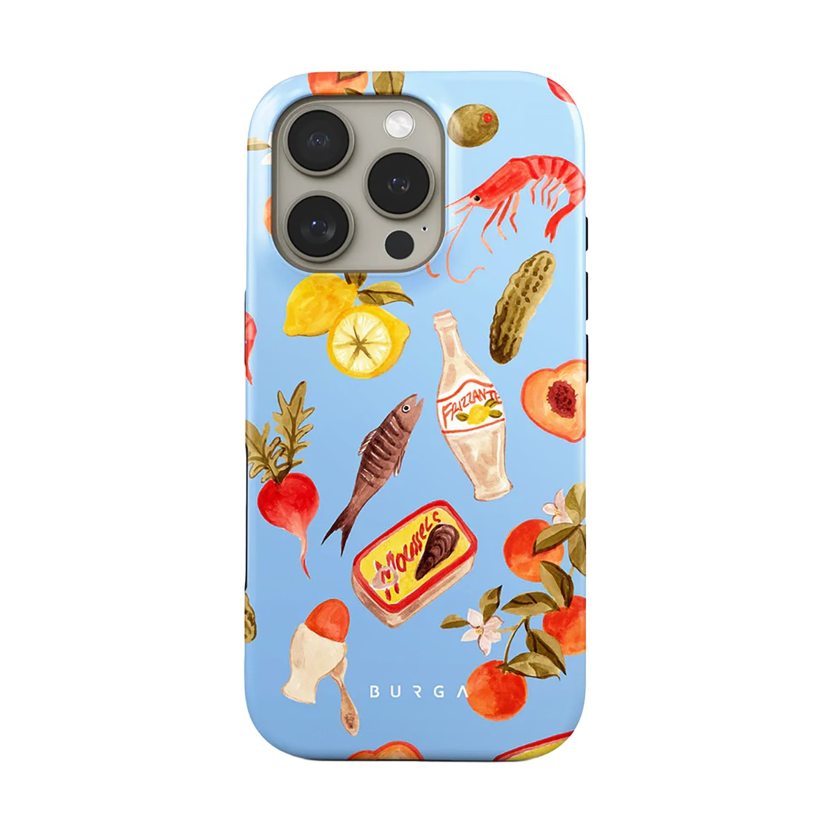 Coque pour iPhone 16 Pro motif floral Al Fresco style multicolore