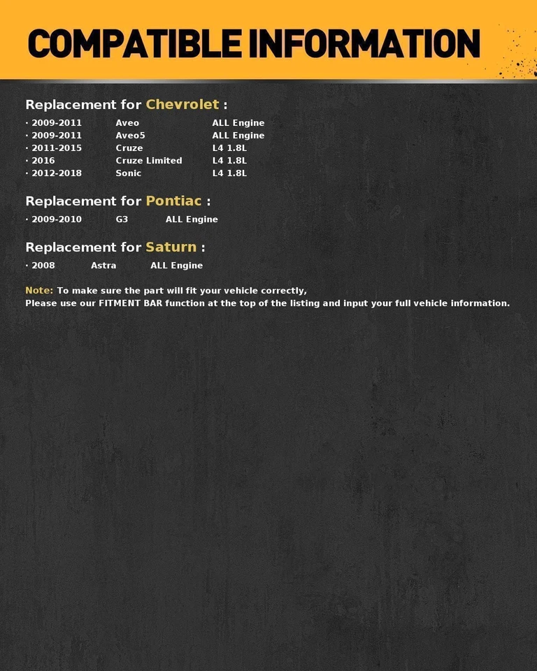 Bomba de agua AW6184 para Chevrolet Cruze Limited 2016 Chevrolet Aveo 2009-2011 Foto 2 de 4