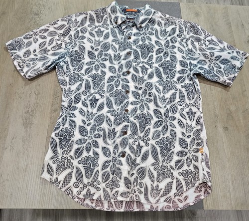 Reyn Spooner Shirt Men’s Medium Hawaiian Short Sleeve Button-Down Floral