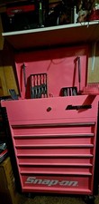 Breast Cancer Awareness Snap-on  Tool Box And Tools