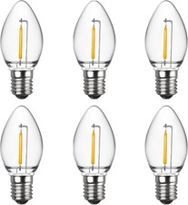 C7 LED Night Light Bulbs, Shatterproof LED Replacement Bulbs for Window Candles