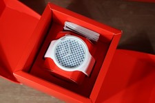 New Rare Limited Swiss Swatch Light Boreal SO27Z106 Cristal Big Bold 47MM White