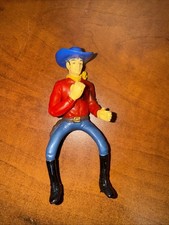 Vintage Cowboy Man Figurine Horse Riding Pose Action Figure Toy 1950 s
