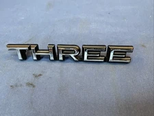 NOS 1970 Chrysler 300 THREE Trunk Lid Emblem & 1971 Chrysler 300 Fender Emblem