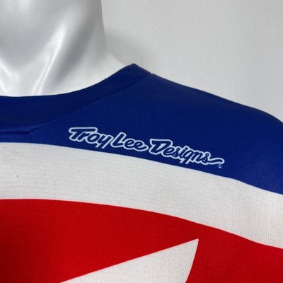 Honda HRC Motocross Troy Lee Designs Blue Red White Long Sleeve