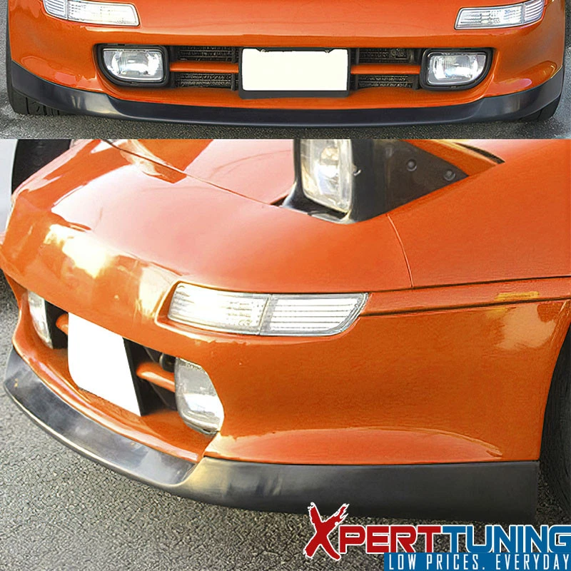 Fits 91-95 Toyota MR2 SW20 OE Style Front Bumper Lip Splitter Unpainted Black PU Foto 2 de 4