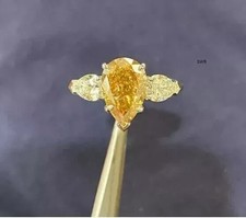 Certified Natural Yellow Sapphire 925 Starling Silver Handmade Astrological Ring