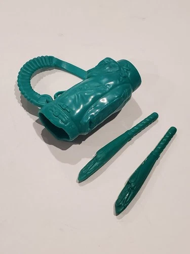 TMNT weapons lot 1988 Casey Jones bag and baseball bats Playmates Toys vintage