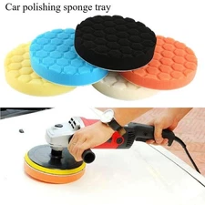 5/6/7 Inch Car Polishing Pad Kit, Buffing Waxing Sponge Pads Auto Cleaning