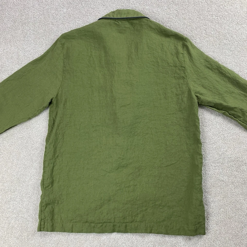 Piglet In Bed Women's Relaxed Fit Linen Pajama Shirt Size XS - Image 4 of 4