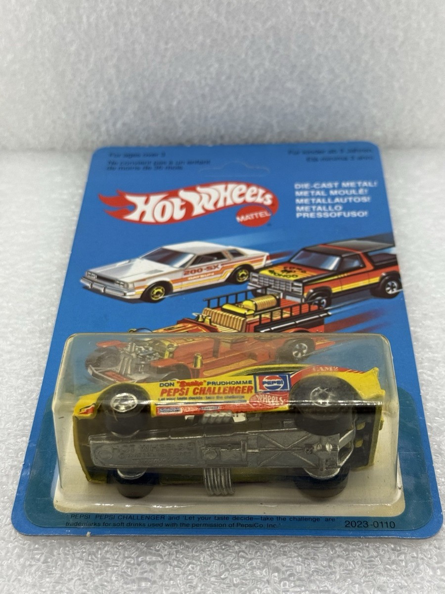 Hot Wheels Vintage Pepsi Challenger Funny Car Yellow Euro Card