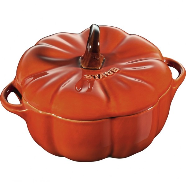 Spezielle Cocotte 0,7 L Orange Kokilka Keramik-Auflaufform Mit Deckel-image
