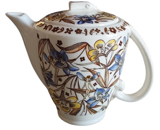VERNON KILNS Disney Nutcracker Fantasia Teapot w/ Cup 1940 RARE