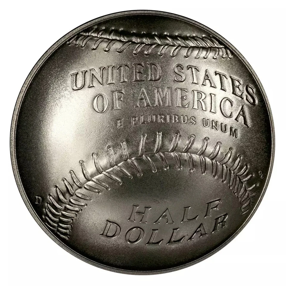 2014-D Baseball Hall of Fame Clad Half Dollar Mint State - Image 2 of 2