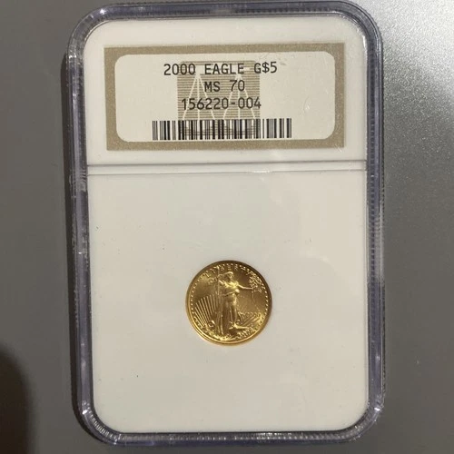 American Gold Eagle G$5 2000 NGC MS 70 Uncirculated 1/10 oz