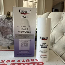 Eucerin Skin Balance Facial Night Cream 1.7 oz TRI-BALANCE COMPLEX B5