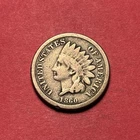 (1) Beautiful Antique 1860 Indian Head Cent/Penny VG-VERY GOOD NICE FILLER
