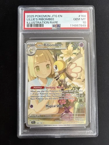 Lillie's Ribombee 164/159 Sv09: Journey Together Holo PSA 10 GEM MINT