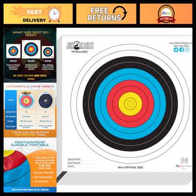 60CM/80CM Archery Target - All Weather Shooting Targets for Indoor/Outdoor Pract