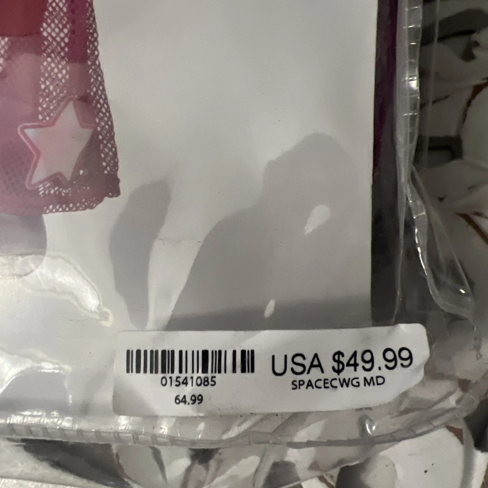 Sexy Space Cowgirl Halloween Costume Medium Sz 8-10 Romper Chaps Fringe Mesh NEW - Image 3 of 4