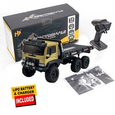 HobbyPlus 1/18 CR-18P ARKTOS 6X6-V1.5 RTR Tan Body & Black Rear Bed Crawler