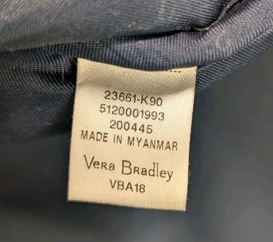 Vera Bradley Floral Quilted Backpack Multicolor Pattern Multi Pockets Used VGC - Image 3 of 4