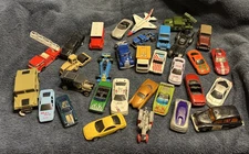 Mixed Lot Of 30+ Vintage Toy cars-mixed Brands Some Unbranded