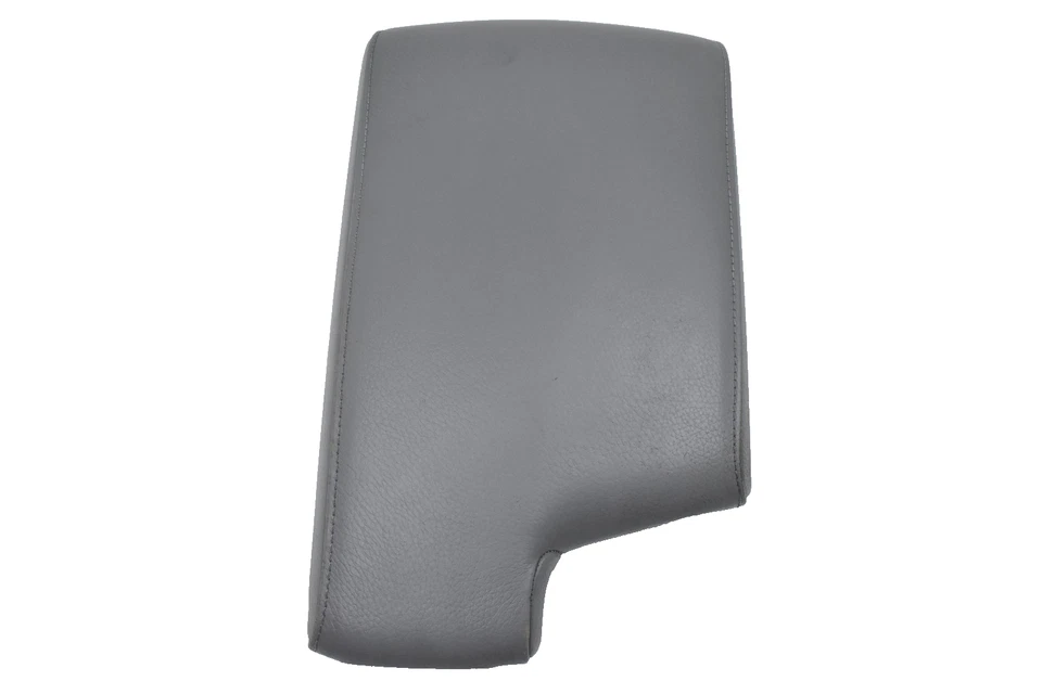 BMW E90 E92 2006-2011 consola central cubierta de cuero gris reposabrazos OEM Foto 2 de 4