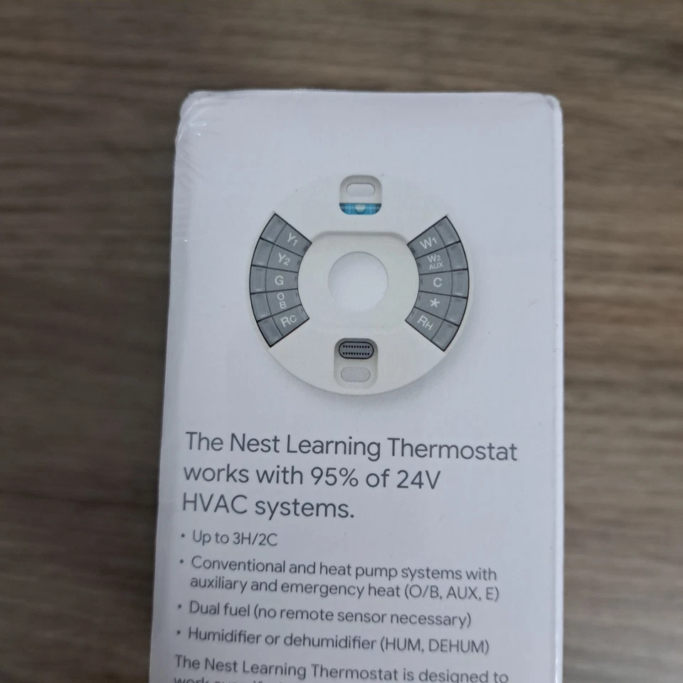 Nest 3rd Generation Thermostat T3008US Stainless Steel NEW SEALED - Image 4 of 4