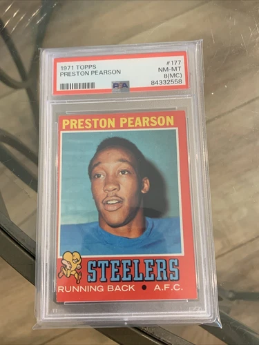 1971 Topps #177 Preston Pearson Rookie Psa 8(MC) Pittsburg Steeler