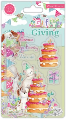 Craft Consortium The Gift Of Giving Cake Clear Stamp Set Geburtstag Karten basteln