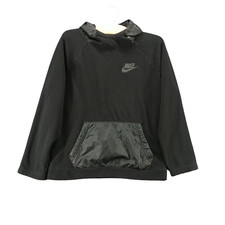 Nike Youth Boys Pullover Fleece Hoodie Sweatshirt Black Large Kangaroo Pocket