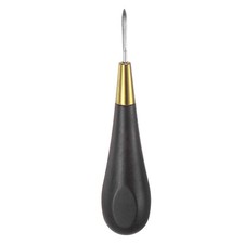 Handwork Sewing Awl 2.96mm Rhombus Taper Stitch Leather Punch Hole Tool, Black
