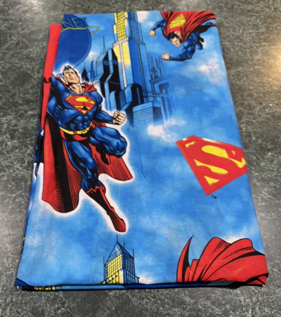 スーパーマン　ビンテージ　シーツ　USA スーパーマン シーツ ビンテージ 大判 フルサイズ DCコミック